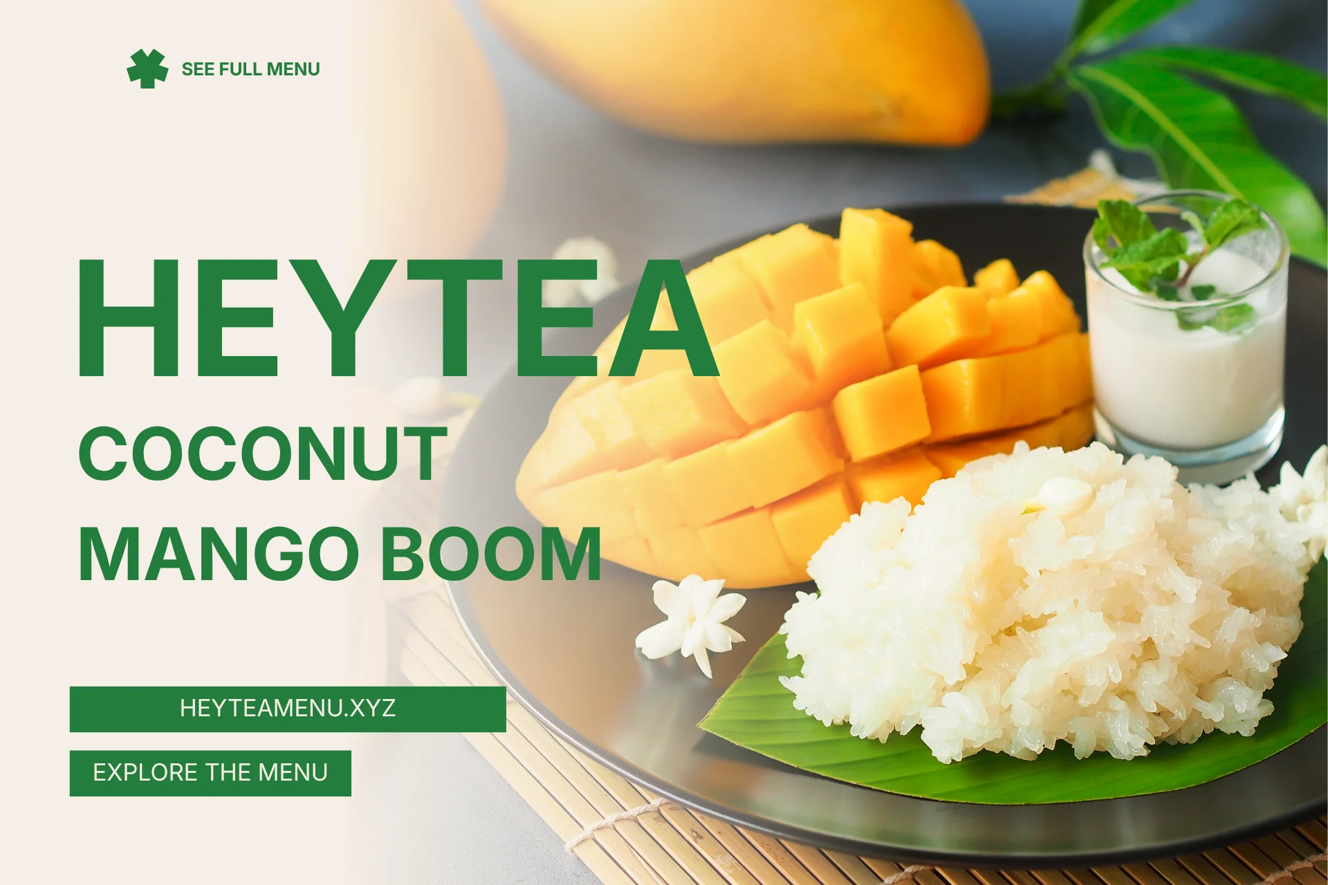 HEYTEA Coconut Mango Boom